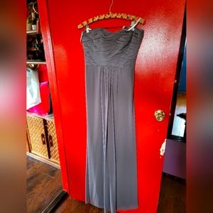 Monique Lhuillier Grey Sz 4 Dress
